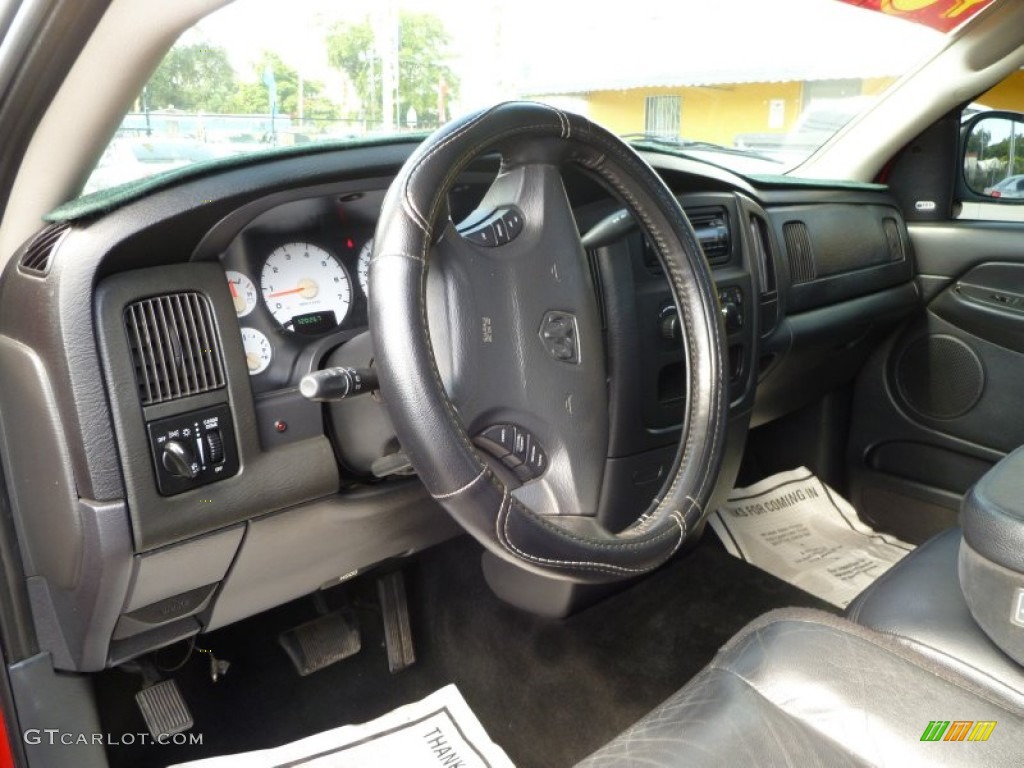 2002 Ram 1500 SLT Quad Cab - Flame Red / Dark Slate Gray photo #16