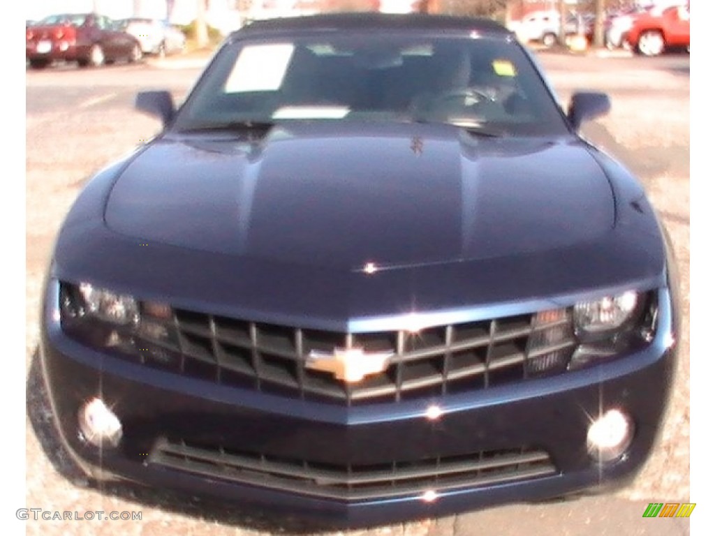 2011 Camaro LT Convertible - Imperial Blue Metallic / Black photo #2