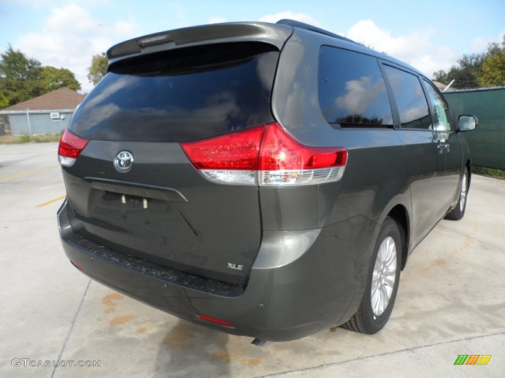 2012 Sienna XLE - Cypress Green Pearl / Bisque photo #3