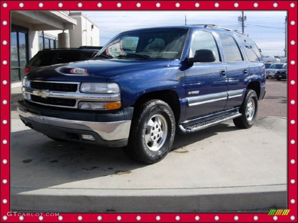 2001 Tahoe LS 4x4 - Indigo Blue Metallic / Tan/Neutral photo #1