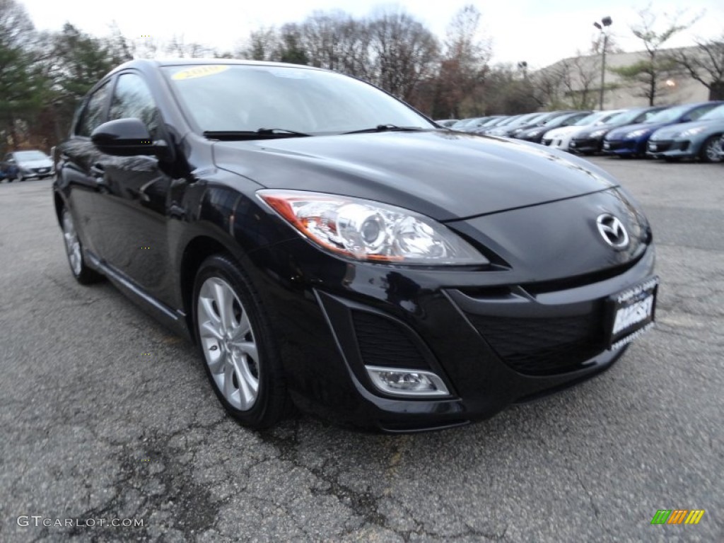 Black Mica 2010 Mazda MAZDA3 s Sport 5 Door Exterior Photo #56814715
