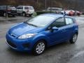 2011 Blue Flame Metallic Ford Fiesta SE Hatchback  photo #3