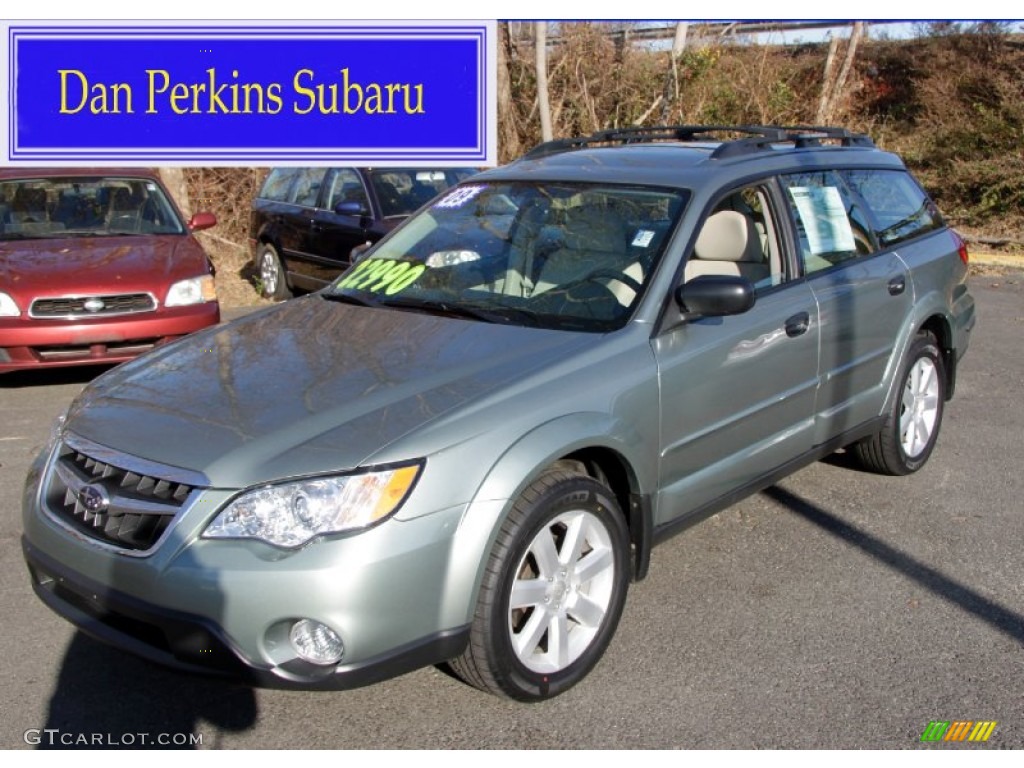 2009 Outback 2.5i Special Edition Wagon - Seacrest Green Metallic / Warm Ivory photo #1