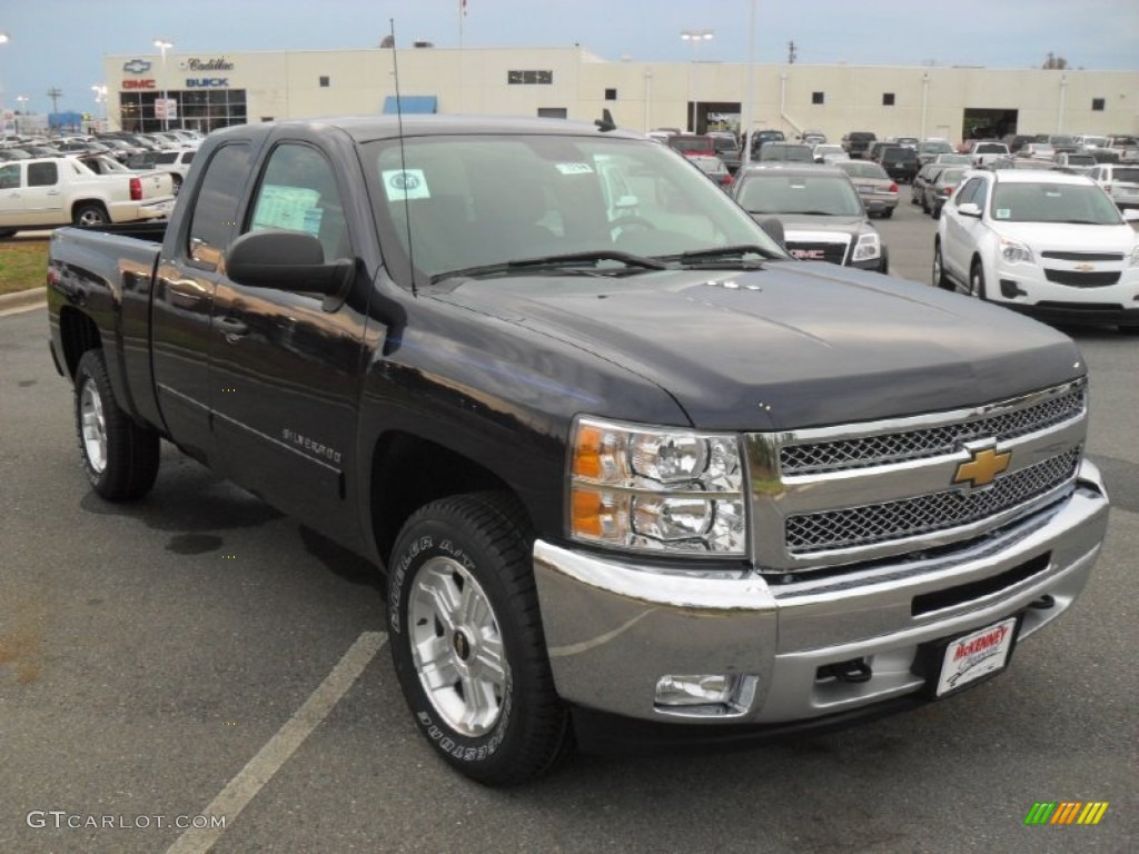 2012 Silverado 1500 LT Extended Cab - Imperial Blue Metallic / Ebony photo #5