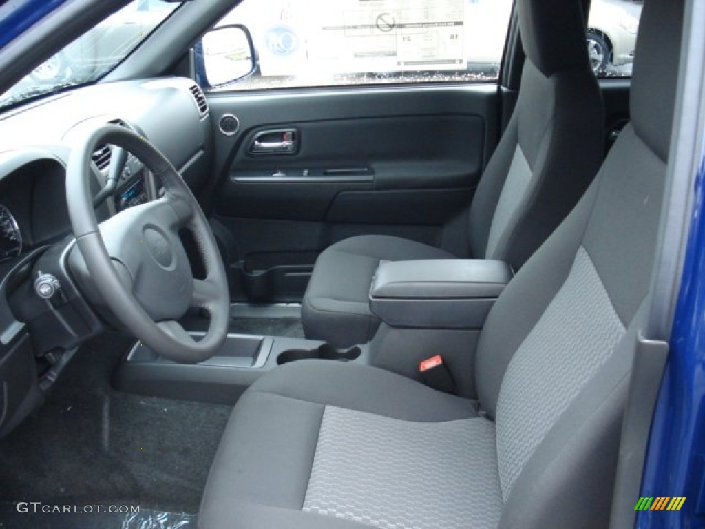Ebony Interior 2012 Chevrolet Colorado LT Crew Cab 4x4 Photo #56818240