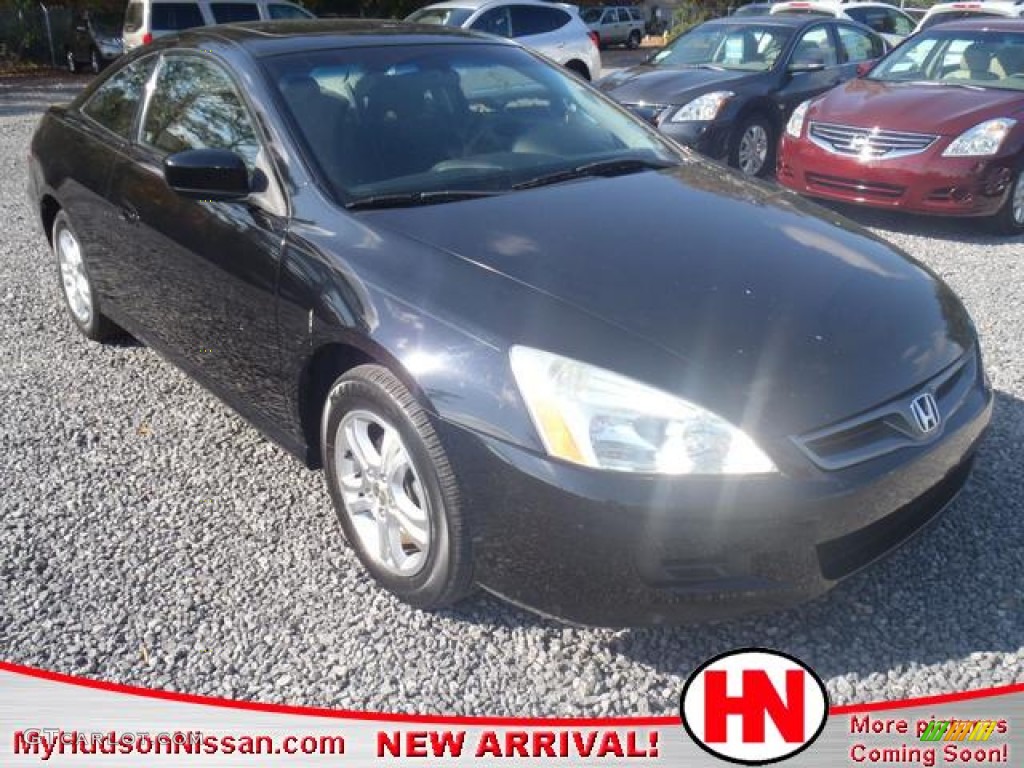 2006 Accord EX Coupe - Nighthawk Black Pearl / Black photo #1