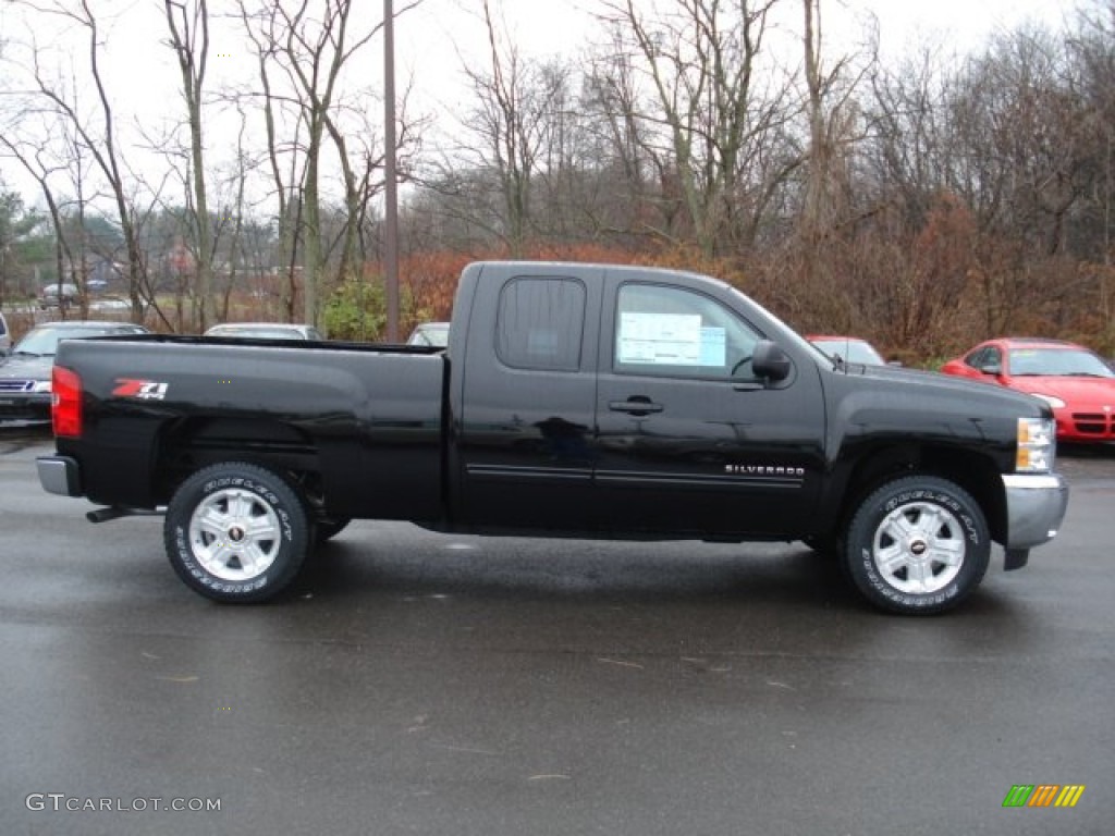 2012 Silverado 1500 LT Extended Cab 4x4 - Black / Ebony photo #1