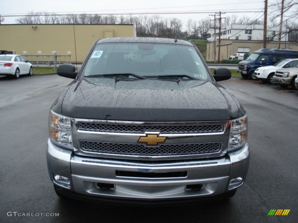 2012 Silverado 1500 LT Extended Cab 4x4 - Black / Ebony photo #3