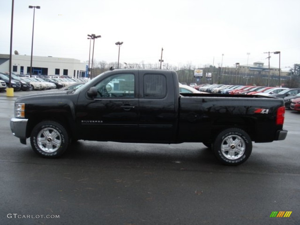 2012 Silverado 1500 LT Extended Cab 4x4 - Black / Ebony photo #5