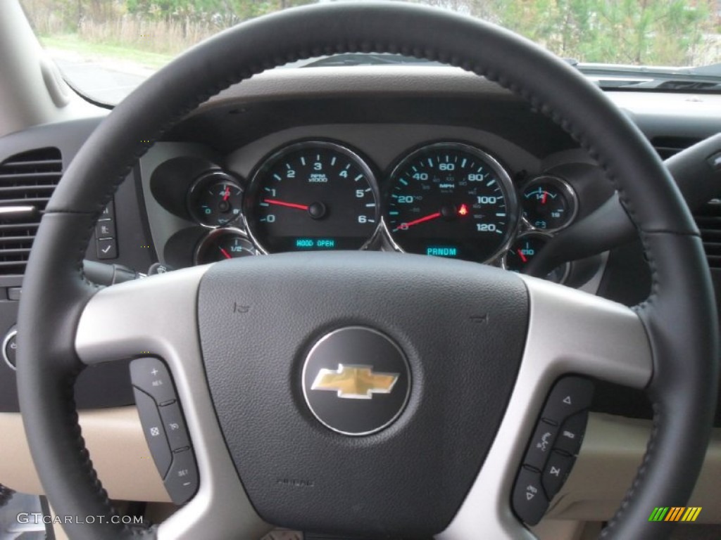 2012 Silverado 1500 LT Extended Cab 4x4 - Summit White / Light Cashmere/Dark Cashmere photo #12