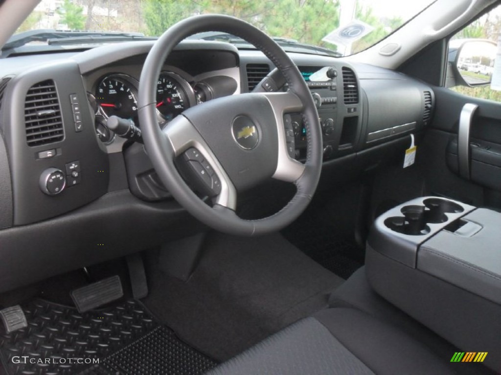 Ebony Interior 2012 Chevrolet Silverado 1500 Lt Crew Cab