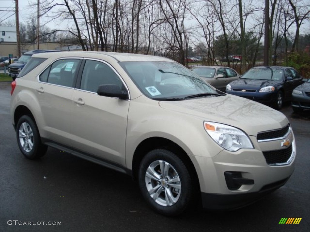 2012 Equinox LS - Gold Mist Metallic / Jet Black photo #2