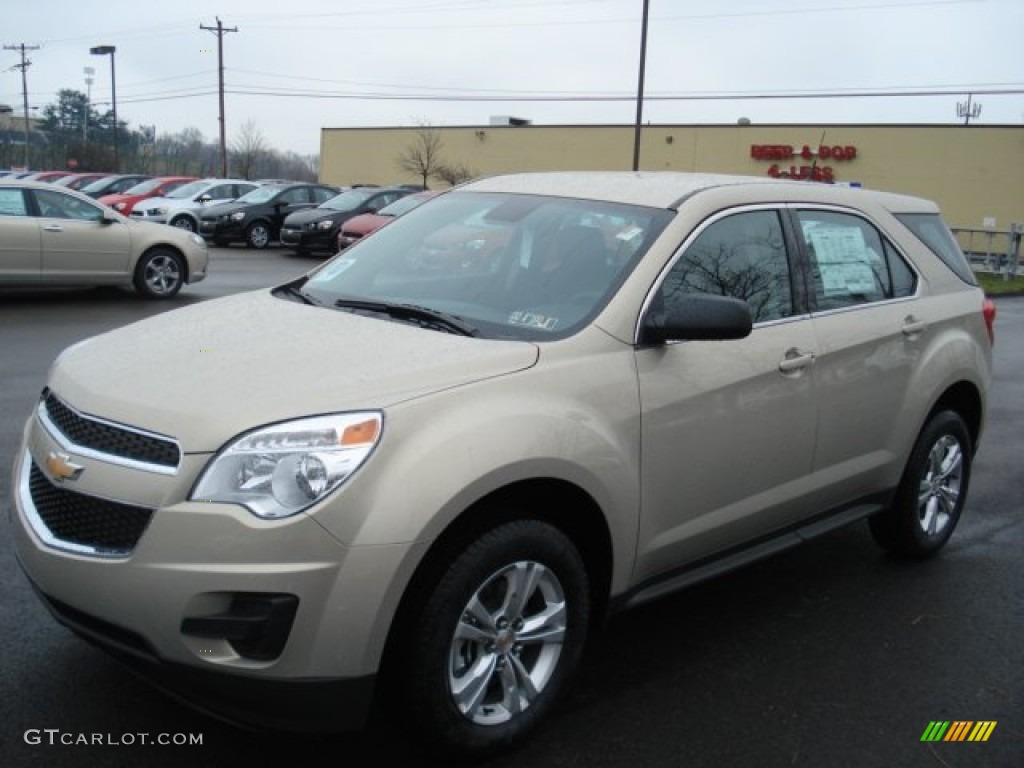 2012 Equinox LS - Gold Mist Metallic / Jet Black photo #4