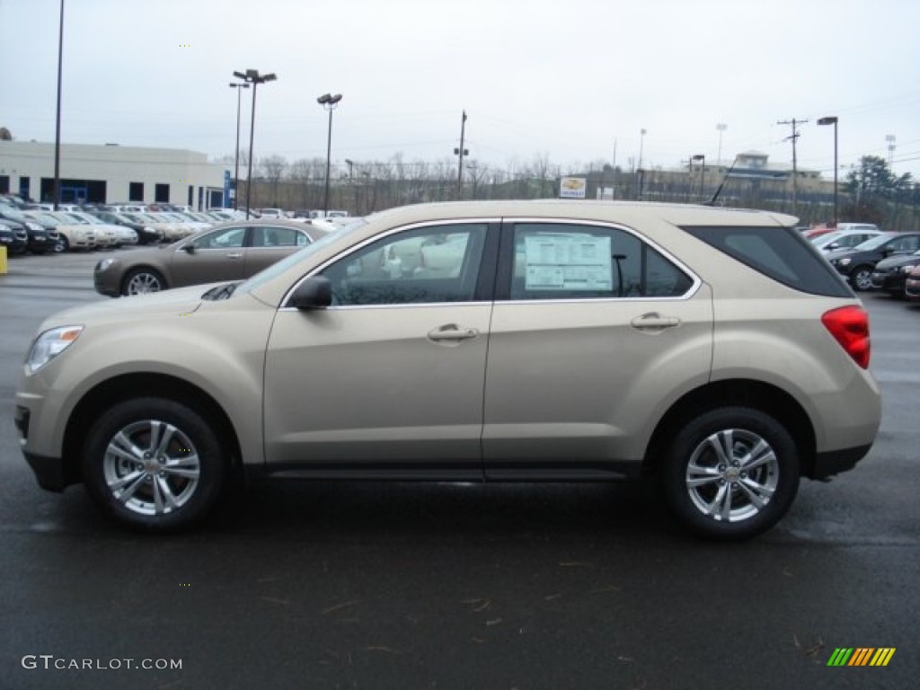 2012 Equinox LS - Gold Mist Metallic / Jet Black photo #5