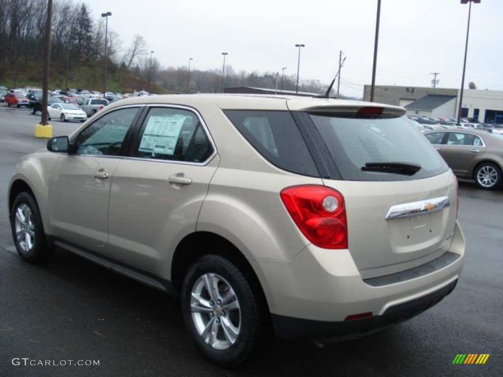 2012 Equinox LS - Gold Mist Metallic / Jet Black photo #6