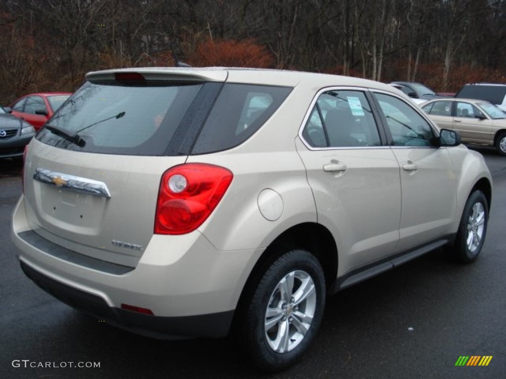 2012 Equinox LS - Gold Mist Metallic / Jet Black photo #8