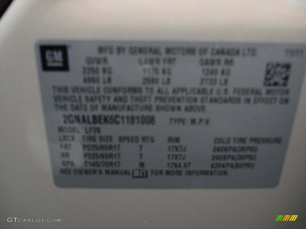 2012 Equinox LS - Gold Mist Metallic / Jet Black photo #20