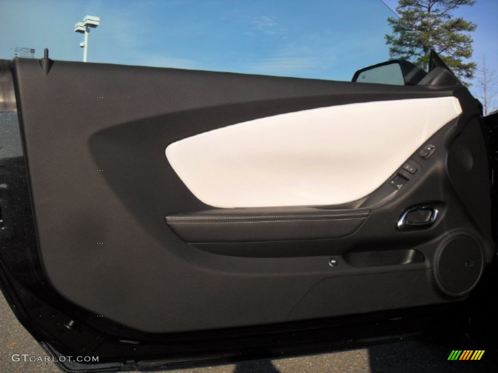 2012 Chevrolet Camaro LT 45th Anniversary Edition Coupe Jet Black Door Panel Photo #56819982