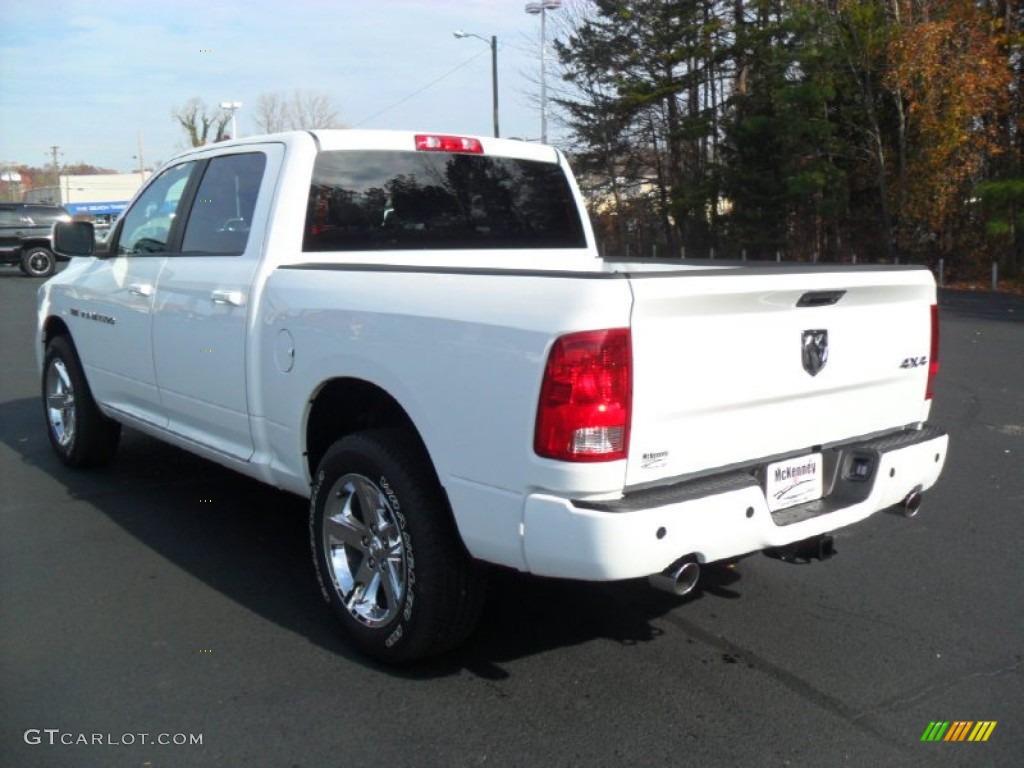 2012 Ram 1500 Sport Crew Cab 4x4 - Bright White / Dark Slate Gray photo #2