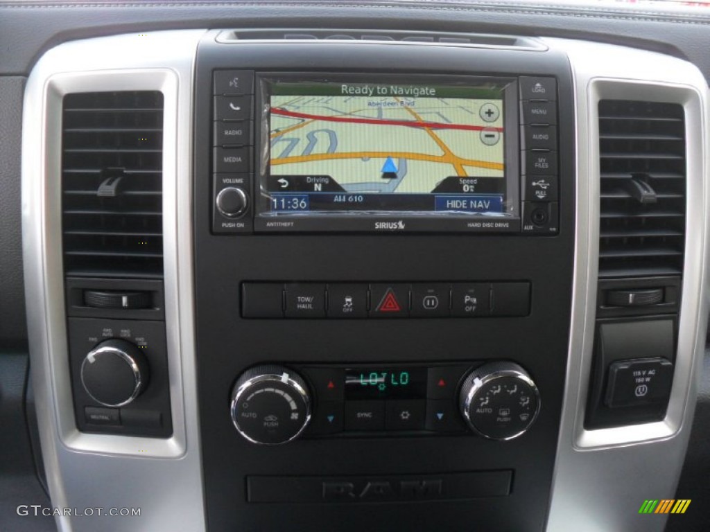 2012 Dodge Ram 1500 Sport Crew Cab 4x4 Controls Photo #56820907