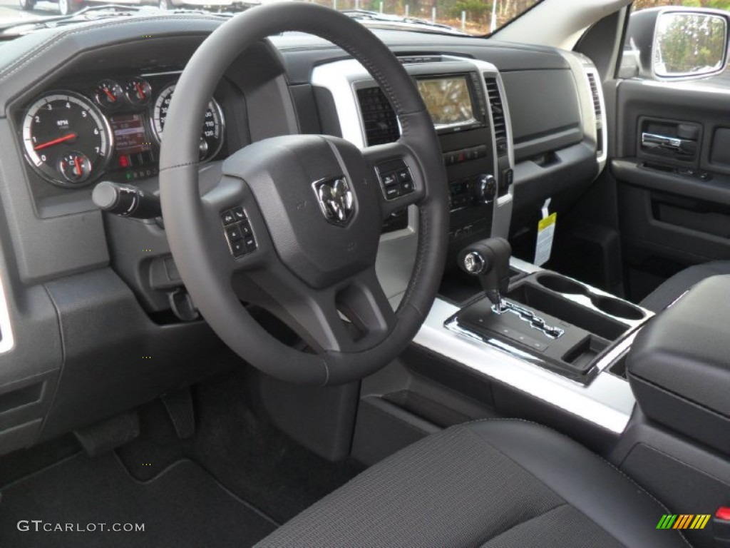 Dark Slate Gray Interior 2012 Dodge Ram 1500 Sport Crew Cab 4x4 Photo #56821009