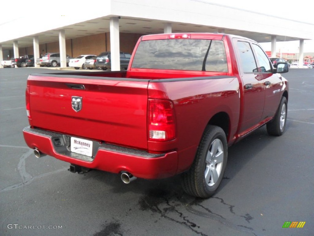 2012 Ram 1500 Express Crew Cab - Deep Cherry Red Crystal Pearl / Dark Slate Gray/Medium Graystone photo #3