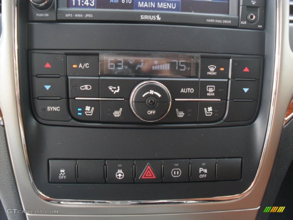 2012 Jeep Grand Cherokee Overland 4x4 Controls Photo #56821975