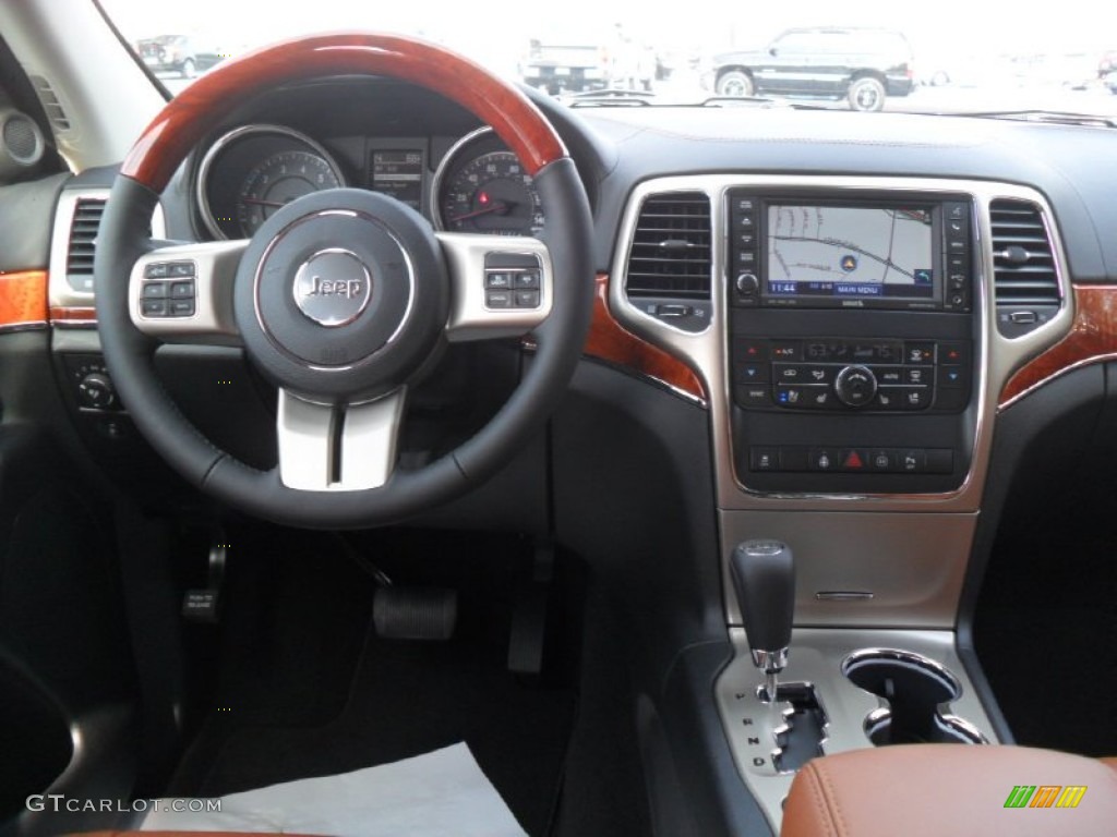 2012 Jeep Grand Cherokee Overland 4x4 New Saddle/Black Dashboard Photo #56822020