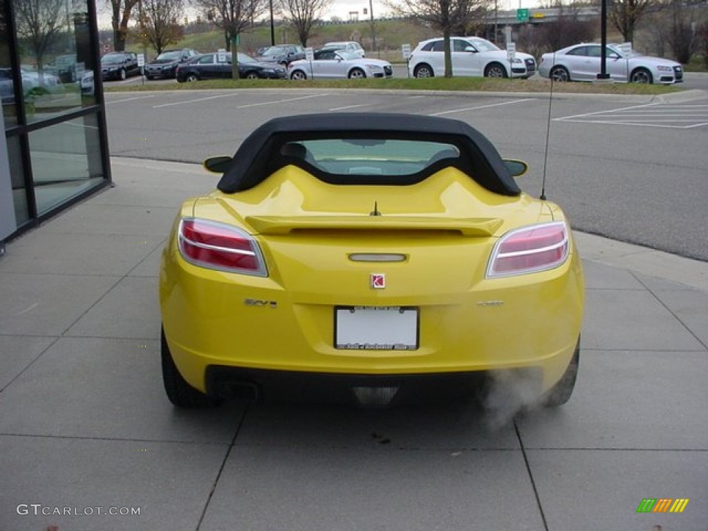 2009 Sky Red Line Roadster - Sunburst Yellow / Black photo #4