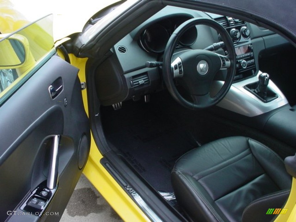 Black Interior 2009 Saturn Sky Red Line Roadster Photo #56822482