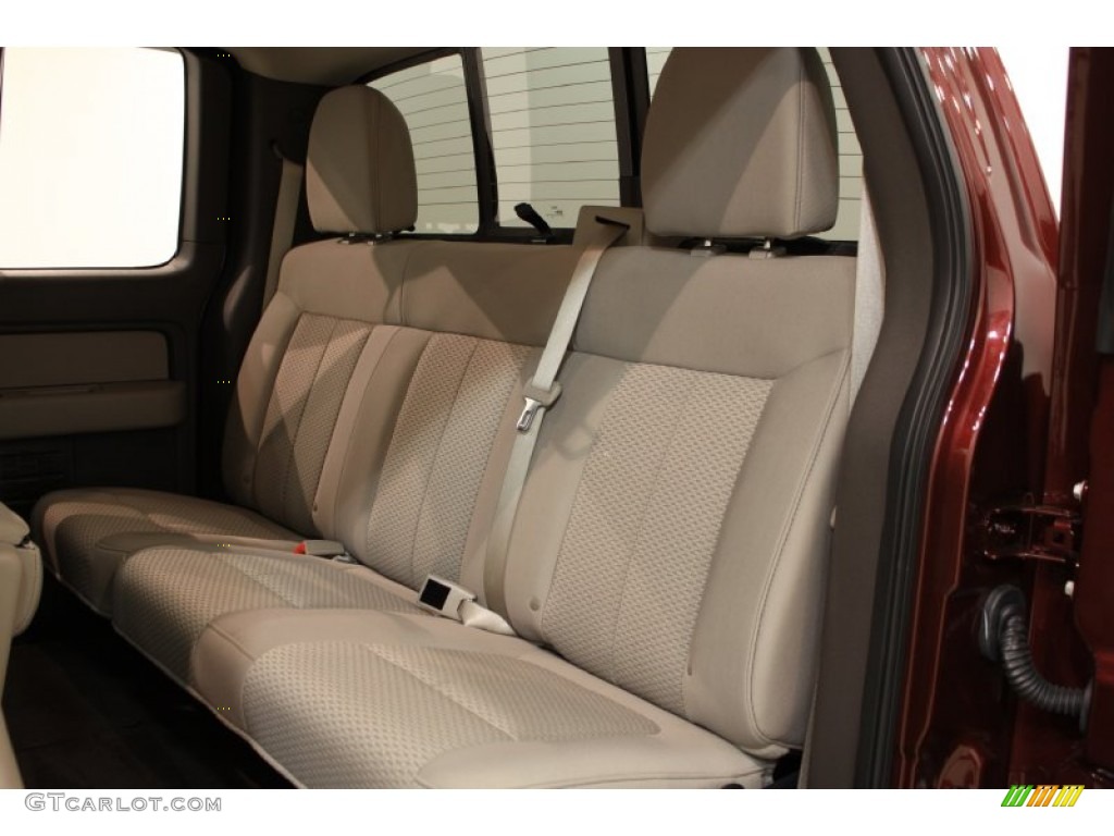 2010 F150 XLT SuperCab 4x4 - Royal Red Metallic / Medium Stone photo #14