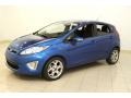 2011 Blue Flame Metallic Ford Fiesta SES Hatchback  photo #3