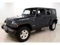 2008 Steel Blue Metallic Jeep Wrangler Unlimited Rubicon 4x4  photo #3