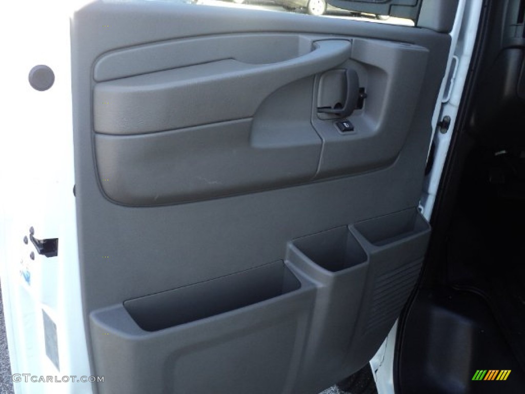 2011 Express LT 3500 Extended Passenger Van - Summit White / Medium Pewter photo #2