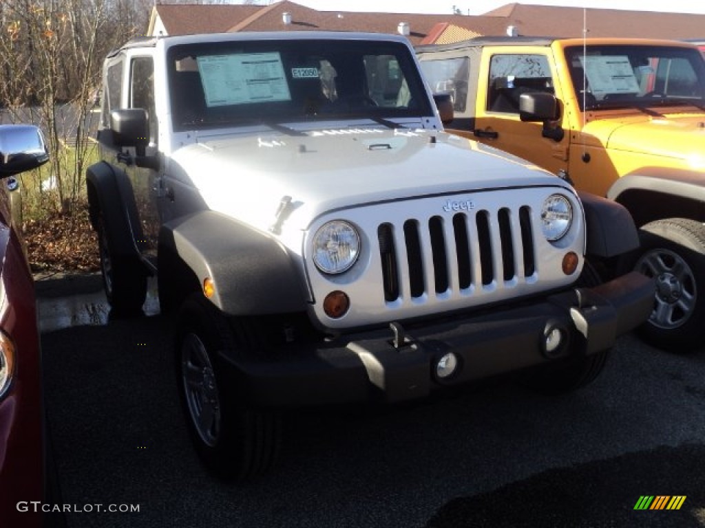 2012 Wrangler Sport 4x4 - Bright Silver Metallic / Black photo #3