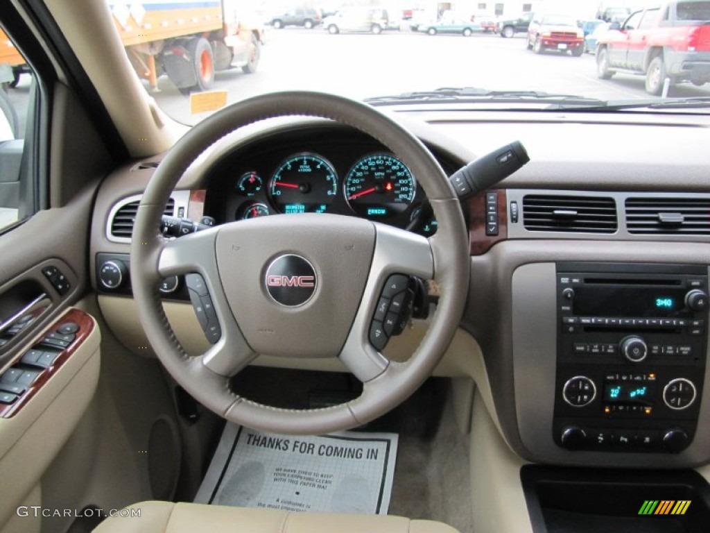 2011 GMC Yukon XL SLT 4x4 Light Tan Dashboard Photo #56824786