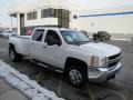 2009 Summit White Chevrolet Silverado 3500HD LT Crew Cab 4x4 Dually  photo #30