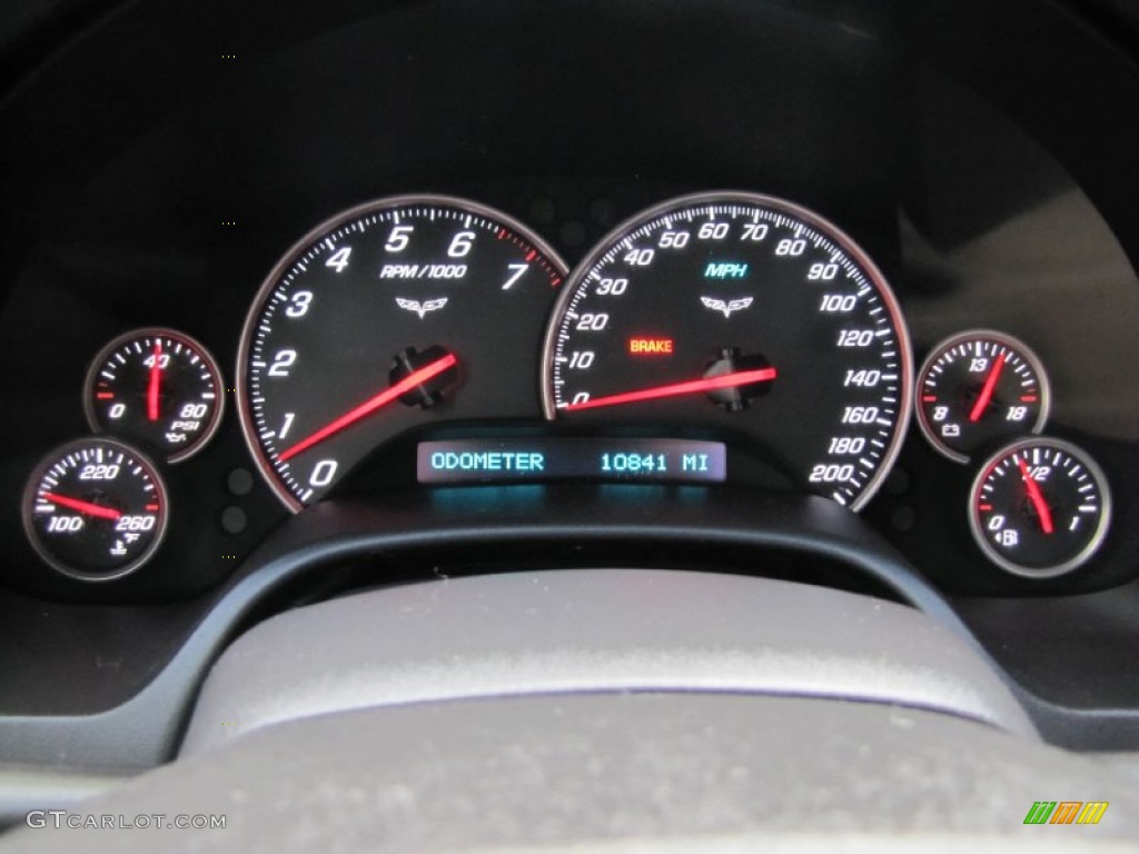 2008 Chevrolet Corvette Coupe Gauges Photo #56826262
