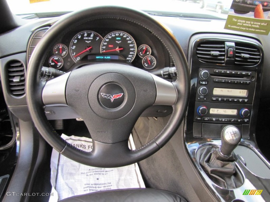 2008 Chevrolet Corvette Coupe Ebony Dashboard Photo #56826265