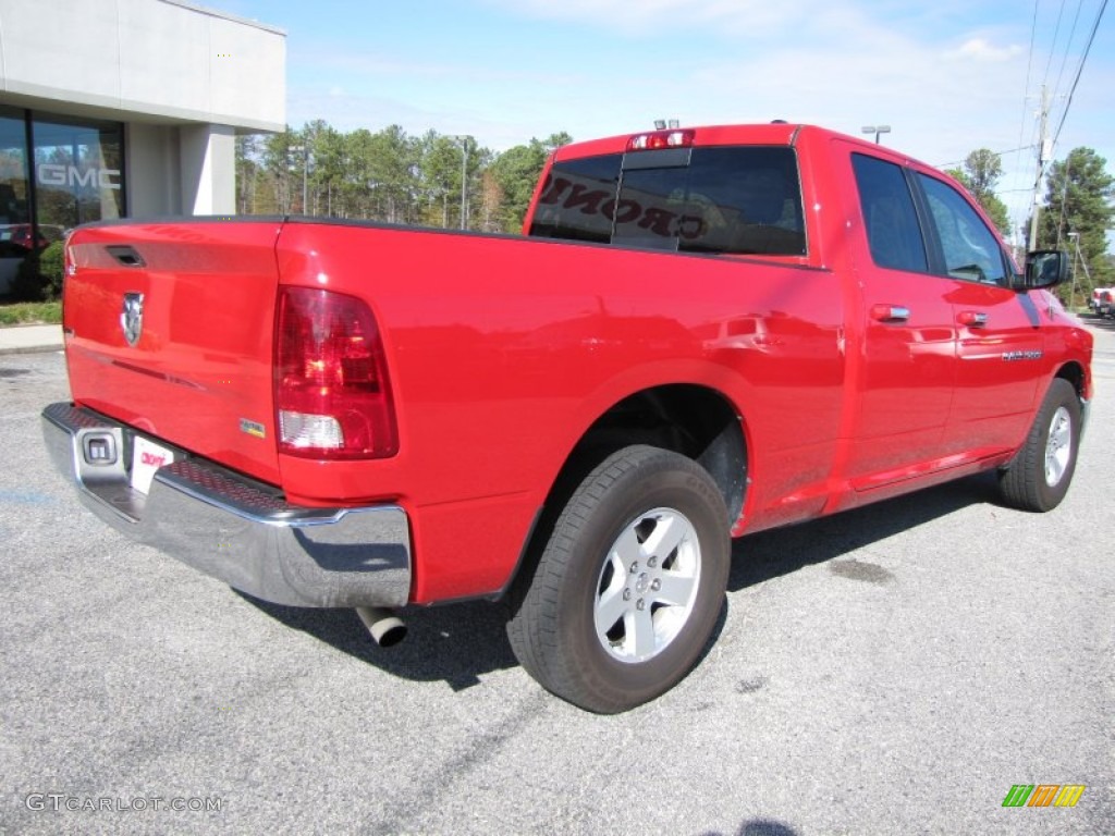 2011 Ram 1500 SLT Quad Cab - Flame Red / Dark Slate Gray/Medium Graystone photo #7