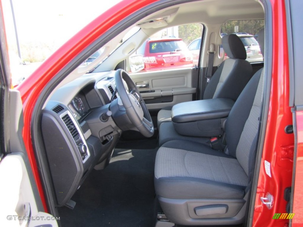 2011 Ram 1500 SLT Quad Cab - Flame Red / Dark Slate Gray/Medium Graystone photo #10