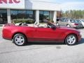 2010 Red Candy Metallic Ford Mustang V6 Convertible  photo #8