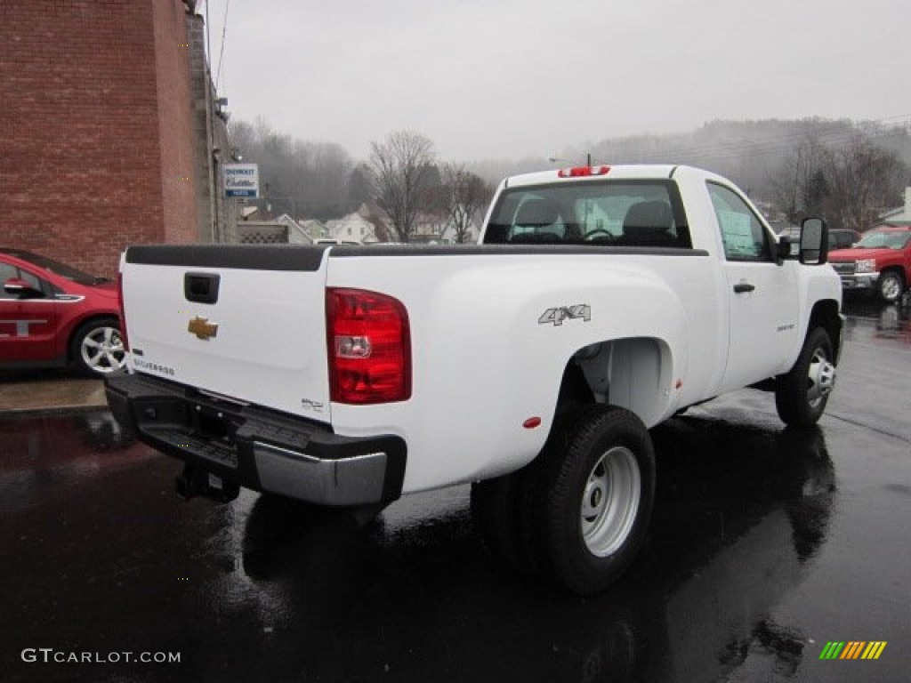 Summit White 2012 Chevrolet Silverado 3500HD WT Regular Cab 4x4 Dually Exterior Photo #56829884