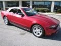 2010 Red Candy Metallic Ford Mustang V6 Convertible  photo #17
