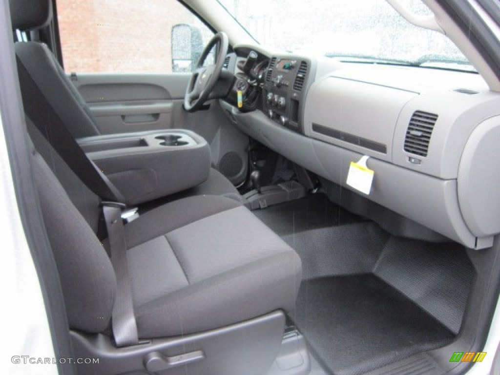 Dark Titanium Interior 2012 Chevrolet Silverado 3500HD WT Regular Cab 4x4 Dually Photo #56829911