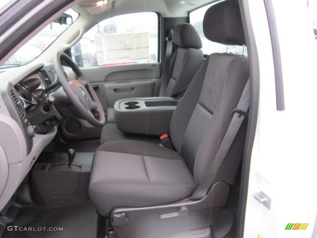 Dark Titanium Interior 2012 Chevrolet Silverado 3500HD WT Regular Cab 4x4 Dually Photo #56829938