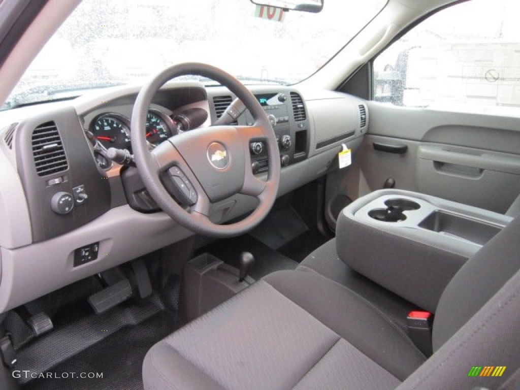 Dark Titanium Interior 2012 Chevrolet Silverado 3500HD WT Regular Cab 4x4 Dually Photo #56829947