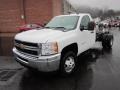 Summit White 2012 Chevrolet Silverado 3500HD WT Regular Cab 4x4 Chassis Exterior