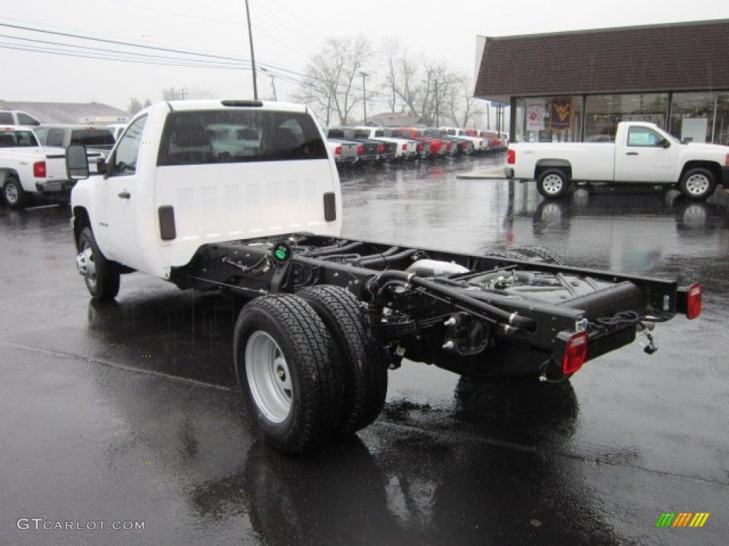 Summit White 2012 Chevrolet Silverado 3500HD WT Regular Cab 4x4 Chassis Exterior Photo #56830200