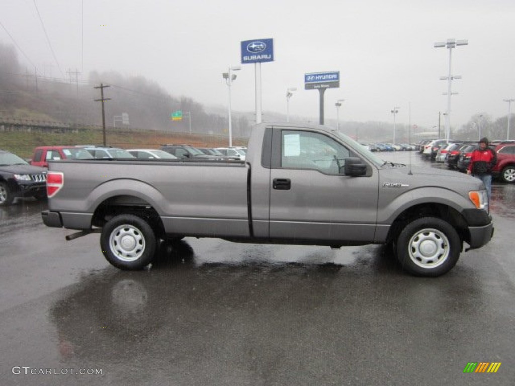 2010 F150 XL Regular Cab - Sterling Grey Metallic / Medium Stone photo #8